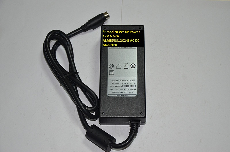 *Brand NEW* XP Power ALM85US12C2-8 12V 6.67A AC DC ADAPTER